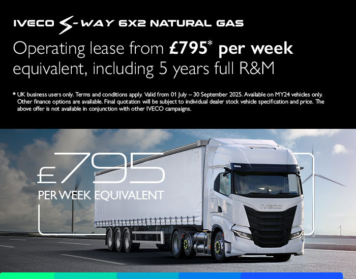 NEW S-WAY 6X2 CNG OPERATING LEASE